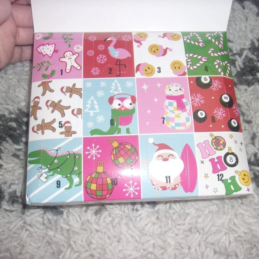 12 days of socks Christmas Ladies no show size 9-11 new Advent